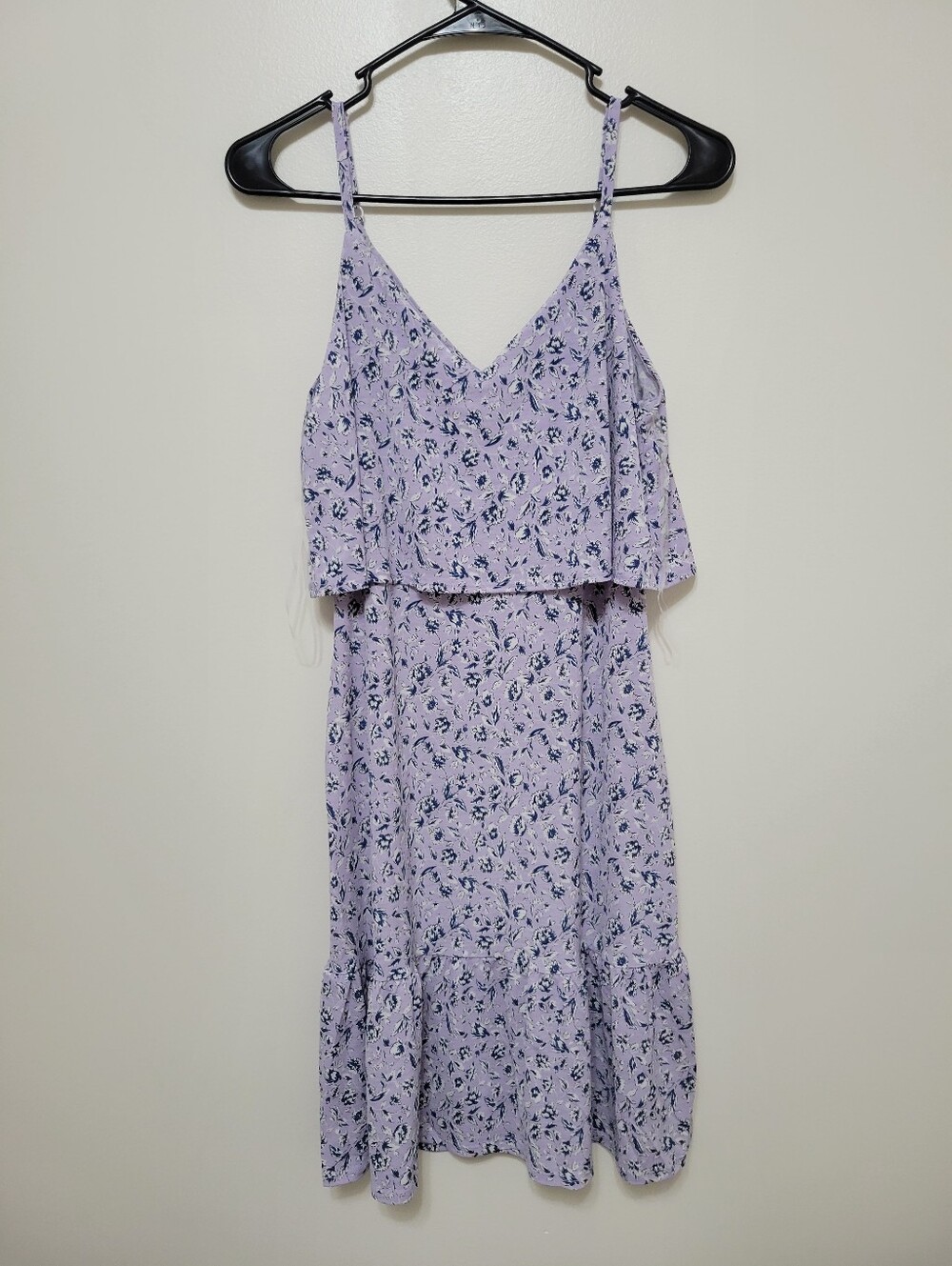 Nwt Gilli Lavender Floral Ruffle Dress